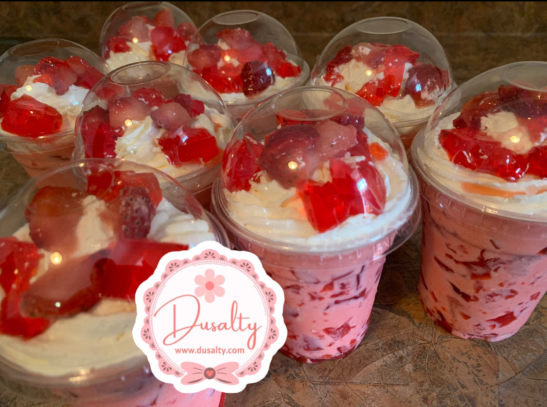 Gelatina Tres Leches con Fresas