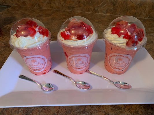 Gelatina Tres Leches con Fresas
